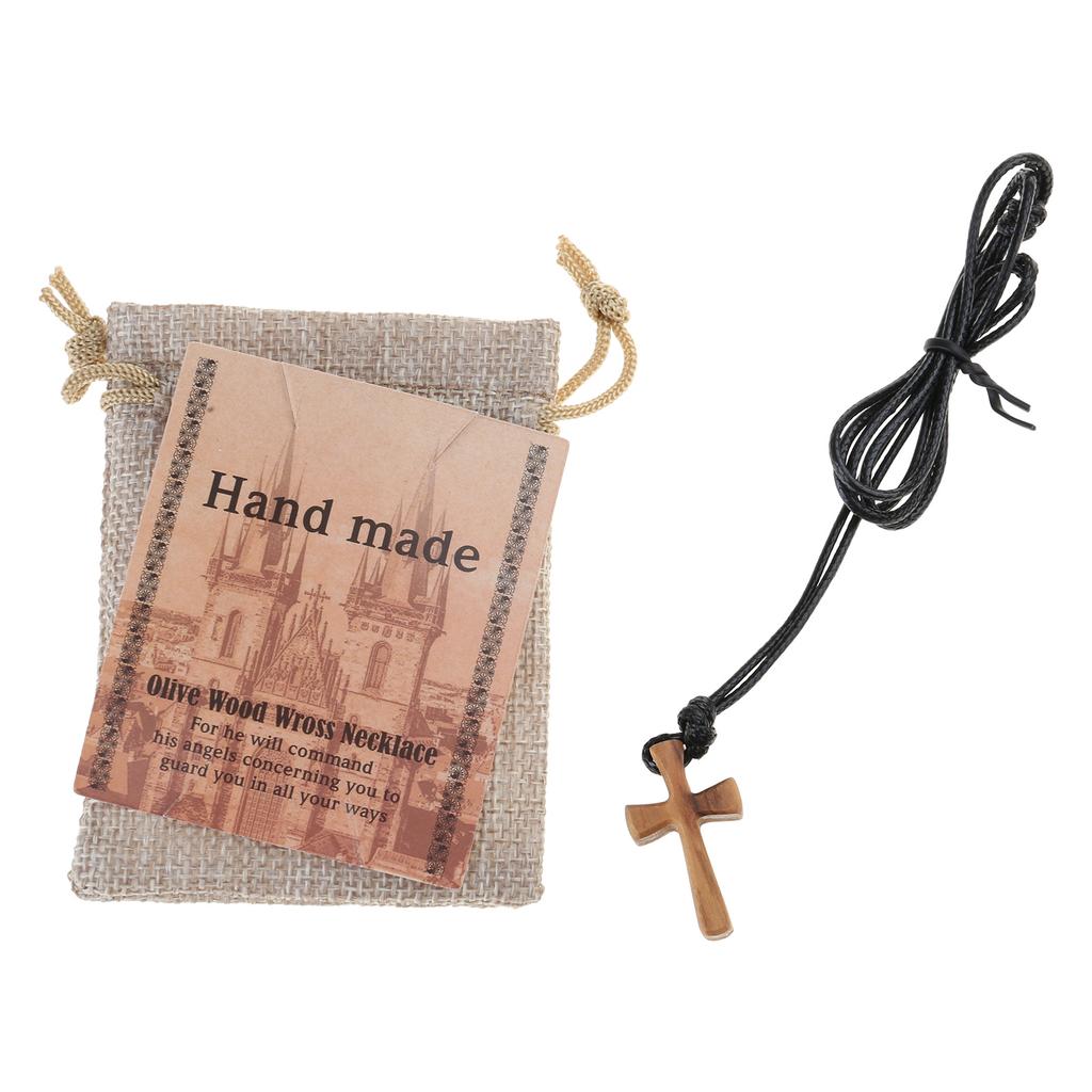 Gebetskreuz-Halskette zur Besinnung Holz-Kruzifix-Anhänger Halskette Christlicher Schmuck für Hoffnung und Stärke Geschenk
