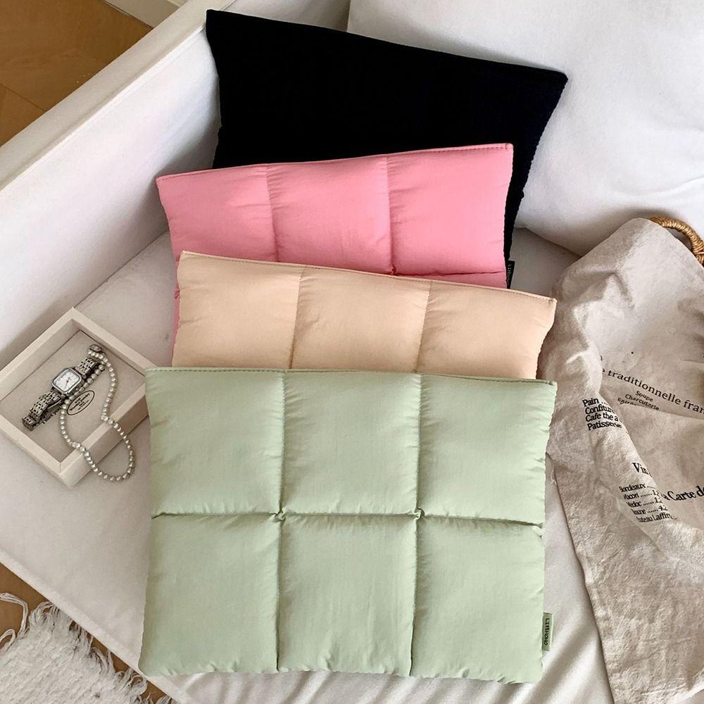 13 15 inch Pillow Laptop Bag Puffy Quilted Puffer Laptop Sleeve Men Women Automatic Close for HP/Lenovo/Xiaomi Air Pro