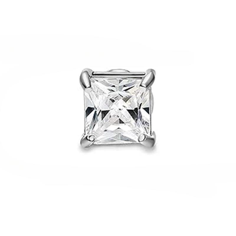 

Магнитные клипсы для ушей без проколов, магнитная фиксация, универсальные модные серьги для мужчин и женщин Quadrangle Steel 8mm 1pc