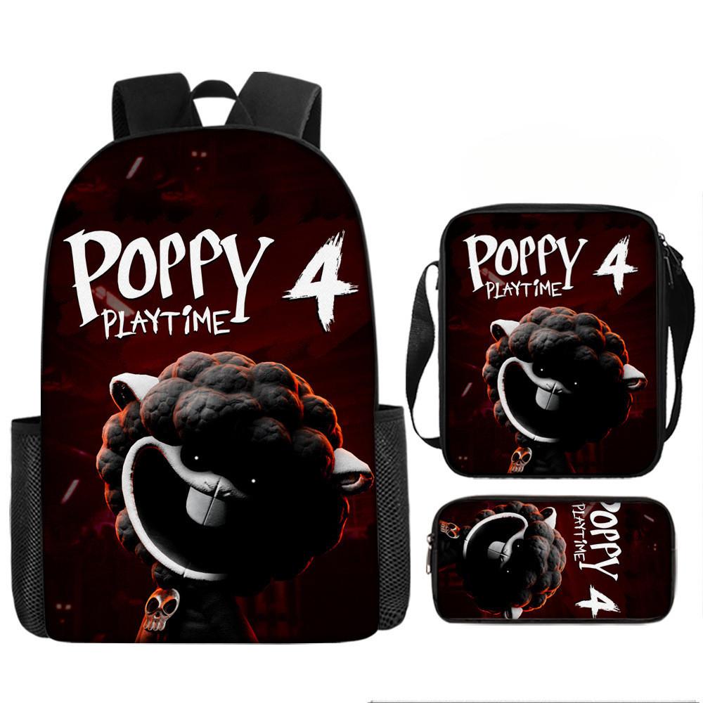 Poppy Playtime Chapter 4 Nightmare Critters Kids Backpack Oxford Lightweight School Bag With Cushion Straps For Elementary Students