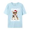 Christmas Dog T Shirts Fashion Premium Cotton Crew Neck Tee Shirts Male Plus Size Sweatshirts High Quality