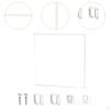 7 inch Vinyl Record Wall Display Box Sleeve Holder 7.32x7.32x0.59inch Multifunctional Push Pull