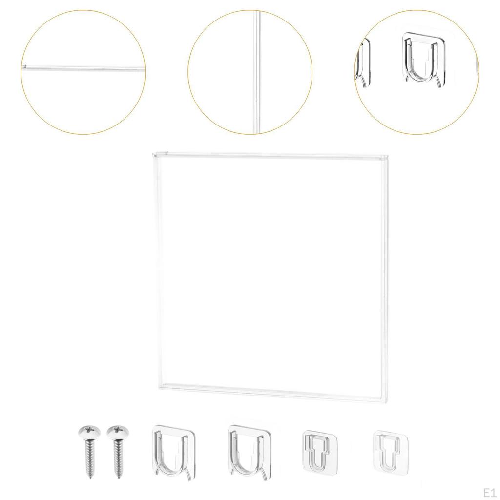 7 inch Vinyl Record Wall Display Box Sleeve Holder 7.32x7.32x0.59inch Multifunctional Push Pull