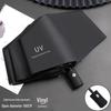 GELEITE UV Protection Dual-Use Black Glue Umbrella