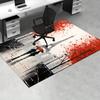 Office Carpet Romantic Parisian Walkway Design with Eiffel Tower, Perfect for Sofa Protectio