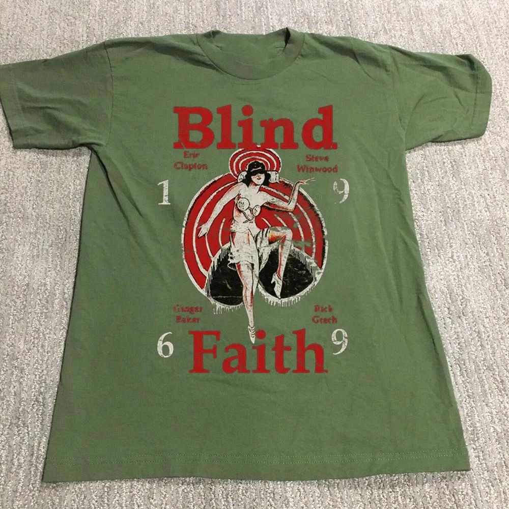 Collection Blind Faith BAND Tour 1996 Cotton Green T Shirt UR531 M