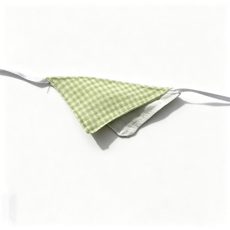 Baby Doll Triangle Scarf and Bib - Plaid/Solid Color Options