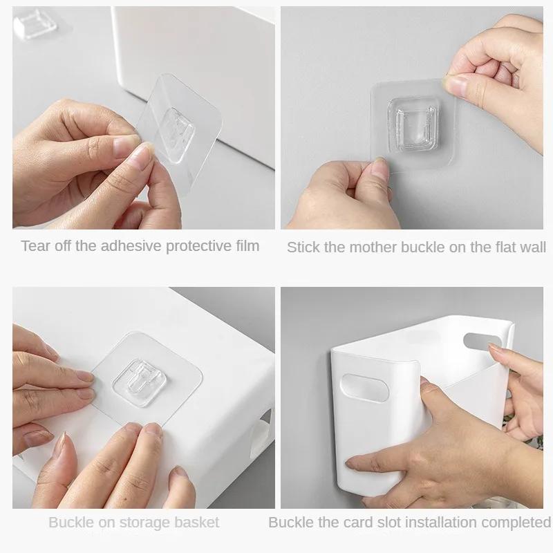 Transparent Non - Perforated Film, Cabinet & Wall Shelves, Spice Rack, Dish Drying Rack & Kitchen Cabinet Door Organizer