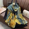 180*90cm Fashion Luxury Brand Scarf Women Shawl  Wrap Spring Muffler Hijab Bufanda Foulard Female Bandana Beach Stoles  Silk
