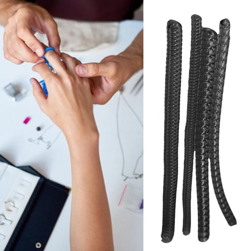 Set of 4 Comfortable Ring Fit Solution Plastic Adjusters Ring Size Reducer Ring Adjuster for Adjusting Sizing of Rings