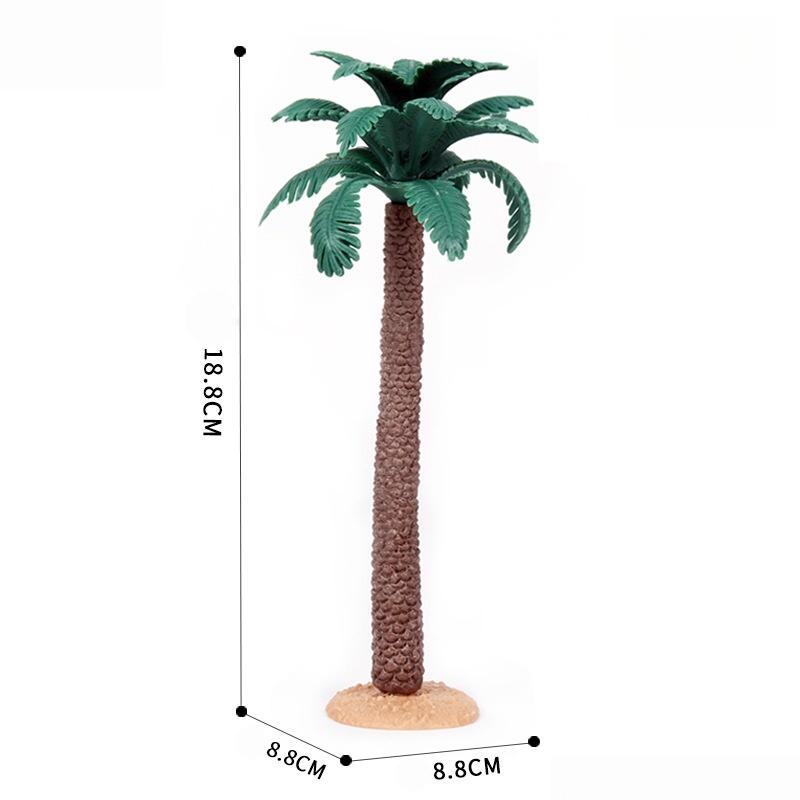 

1Pcs Breadfruit Coconut Palm Tree Stump Baobab Cacti Farm Animal Models Educational Simulation Toys For Kids Home Decoration