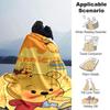 1pc Winnie The Pooh Honey Blanket Lightweight Flannel Throw for Sofa Bed Travel Camping Livingroom Office Couch Chair