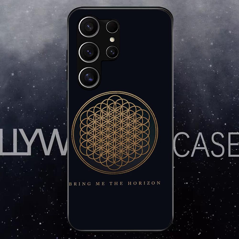 BAND Bring Me The Horizon Phone Case For Samsung S25 Edge Ultra S23 S22 S21 S20 Ultra Plus S24 Fe A54 A53 A25 Glass Cover