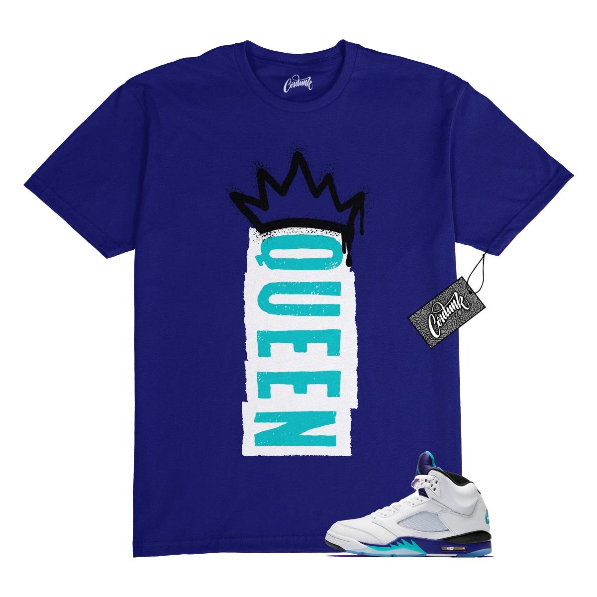 

5 Grape White Black 2025 Blue T Shirt Match Q1 L