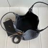 Cross-border First-layer Matte Cowhide Woven Parachute Bag Autumn and Winter Portable Bucket Bag Versatile Shoulder Messenger Women's Bag