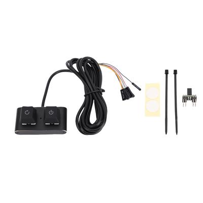 PC Güç Düğmesi Masaüstü Anahtarı Ayırıcı Aç Kapa Sıfırla SW HDD LED PC Bilgisayar için Harici Güç Kaynağı Düğmesi