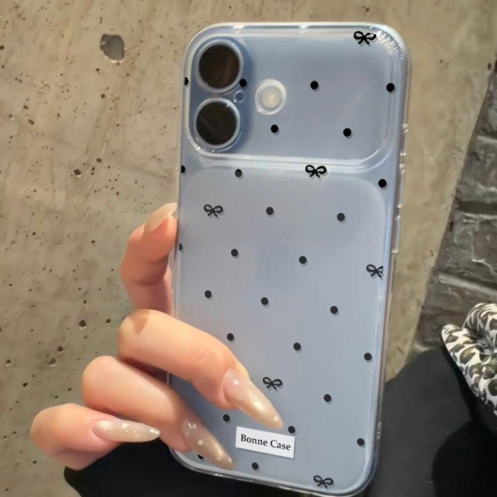 

Ins Style Polka Dot Butterfly Case: Fits iPhone 17 Pro Max, 16, 15 Pro, 14/13, Cute & Simple Frosted Design iPhone 13 PRO