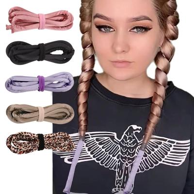 Fascia per bigodini senza calore, bigodini morbidi per capelli, bigodini senza calore, fascia per capelli ricci di seta per dormire, elastici, strumenti per lo styling dei capelli