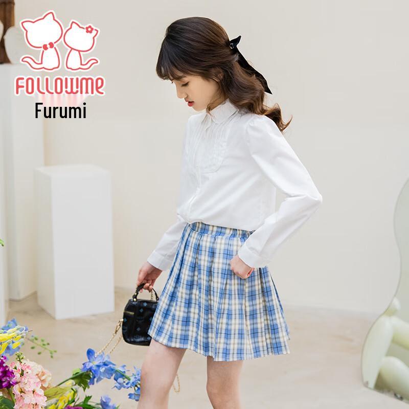 Girls' Long Sleeve Doll Collar Academy Shirt