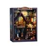 CRESYMME Miniature House Dollhouse Book Nook Kit, Wooden DIY 3D Hobby Handmade (Halloween Night In an Old Castle)