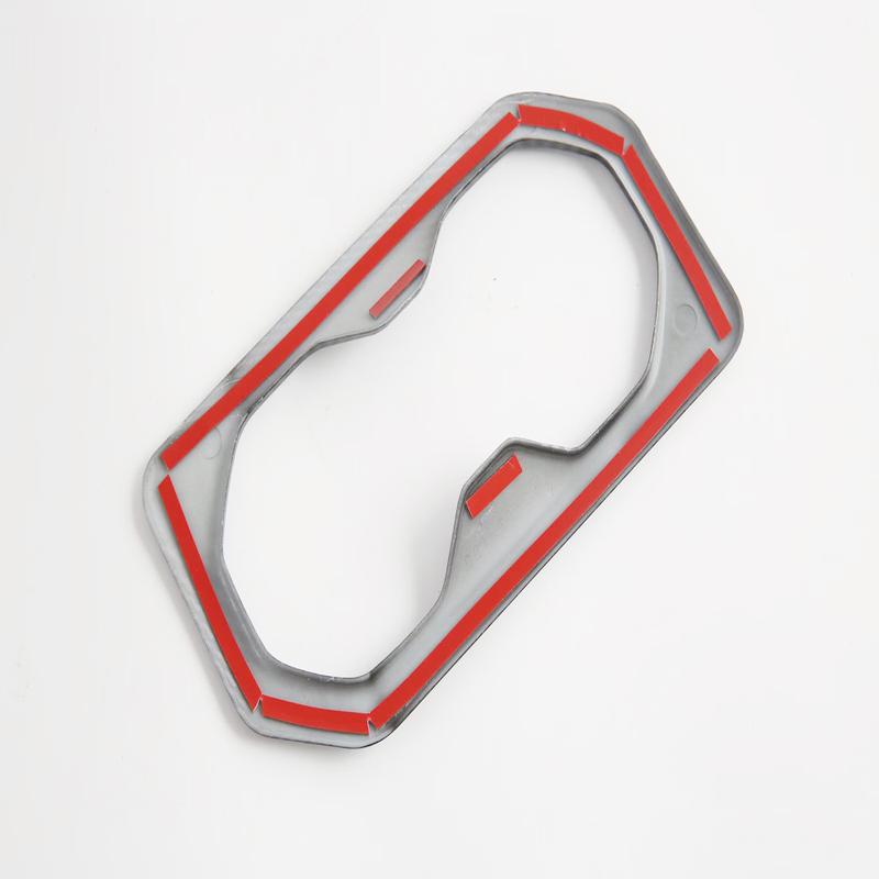 For MG S5 MG ES5 2025 2026+ ABS Carbon Fiber Rear Water Cup Holder Cover Trim Rear Water Cup Coffee Frame Interior Accessories