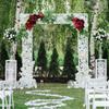 Wedding Arch Flowers Artificial Burgundy Wedding Flowers for Wedding Welcome Signs Decorations Pink