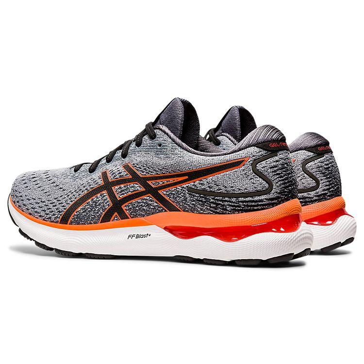 Asics Gel Nimbus 24 Sheet Rock Shocking Orange Men Sneakers Grey 1011B359-020