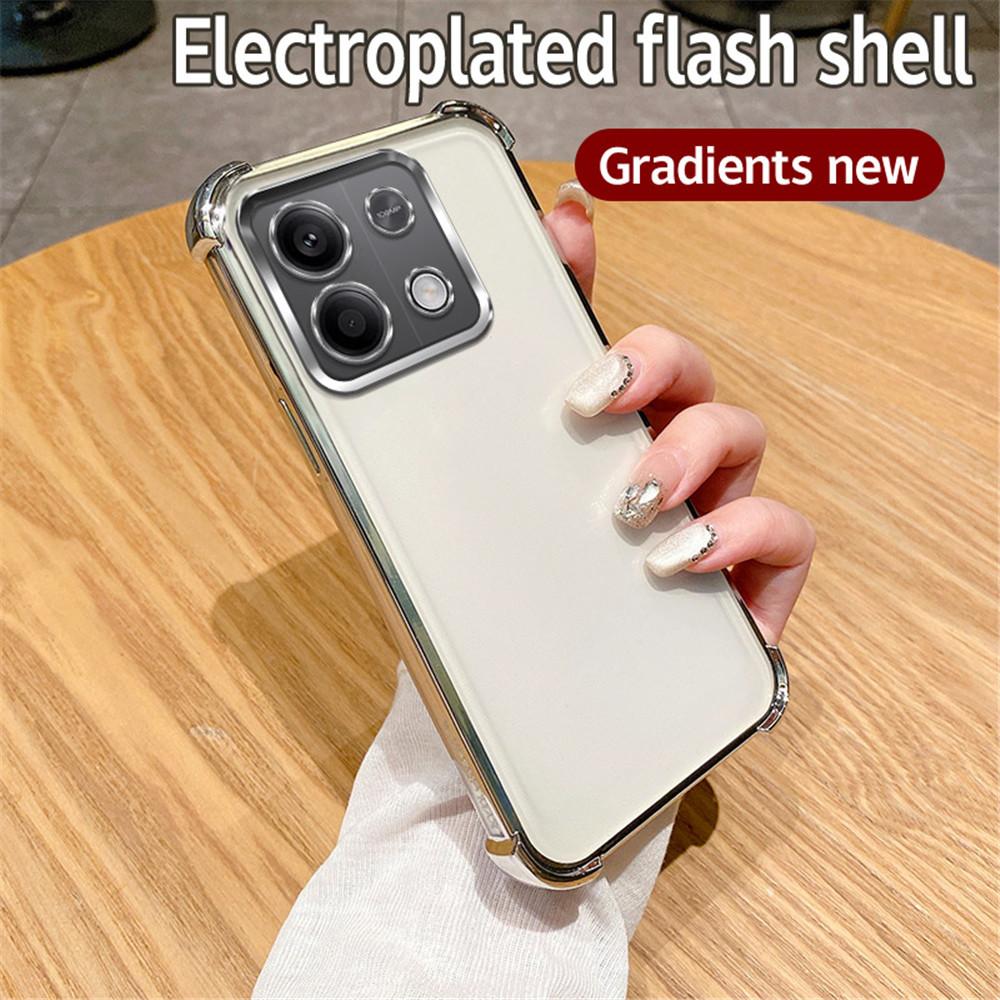 Luxury Glitter Case For Xiaomi Redmi Note 13 12 11 10 Pro 9S Note 11S 13 13C 12 12C 10 10C Shockproof Soft Silicon Plating Cover