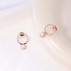 Dieuamour 14K Gold Pin Sherry Pearl Earrings
