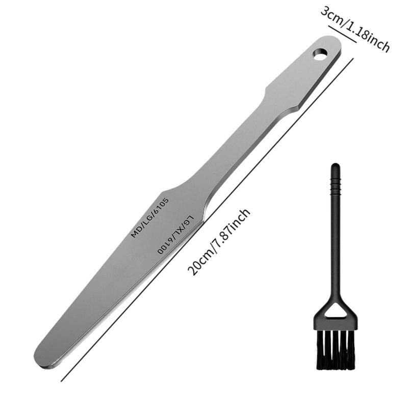 Double-Sided Guitar Fret File Luthier Tool for Grinding Crowning Fret Leveling with Clean Brush Guitar Fret Tools