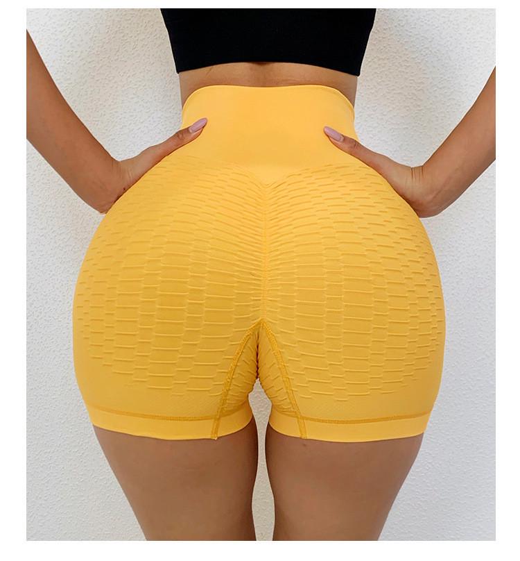 

Women s High Waist Tummy Control Yoga Shorts - Peach Lift, Elastic Fit, Three-Point Design Extra Large