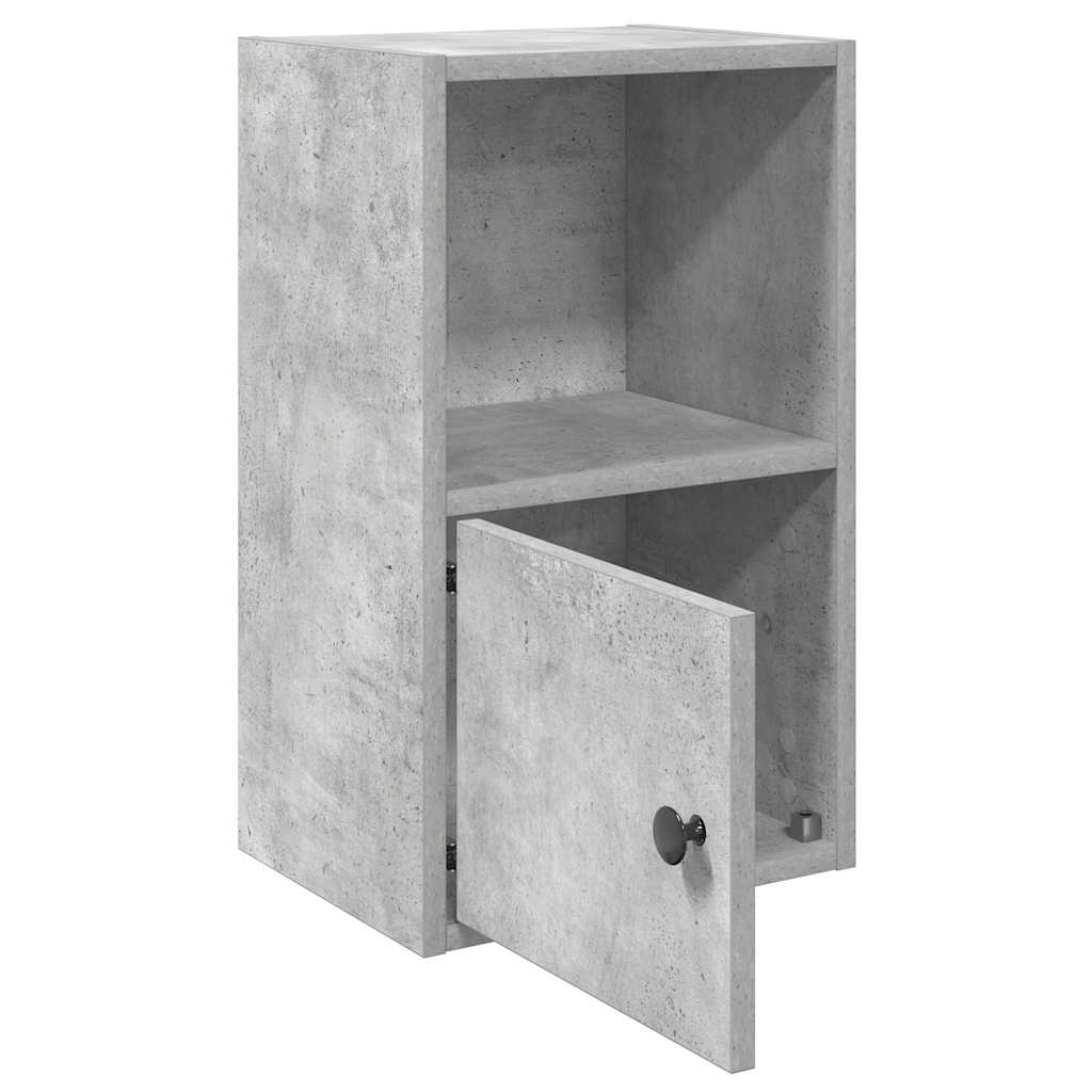 vidaXL Bücherregal Betongrau 31x24x52 cm Holzwerkstoff
