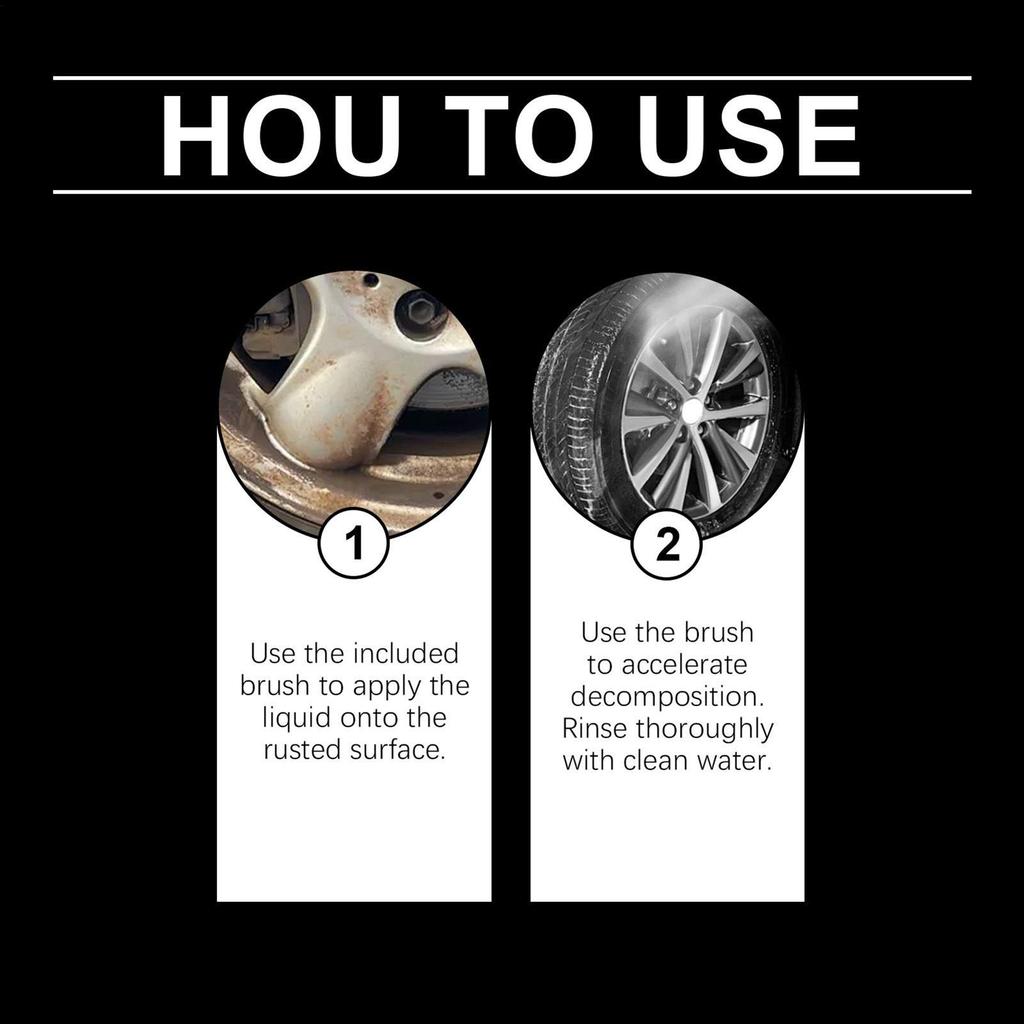 Car Rust Removal Spray 30ml Automotive Detailing Supplies Deep Penetrating Rust Remover For Grills For Automotive RV Truck Sedan