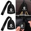 Car Seat Back Storage Hooks Portable Car Headrest Hook Emblem For Renault Megane 3 2 4 CC Clio 4 Koleos Clio Laguna 2 3 Duster R888