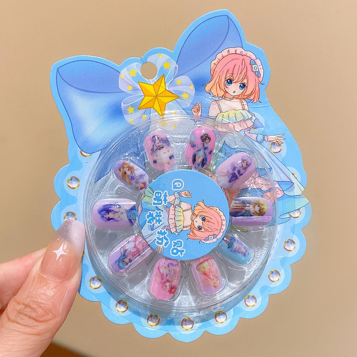 

Мультяшні наклейки для нігтів Дитячі аксесуари для манікюру Дитячі іграшки Дівчинка 3D наклейки Милі креативні наклейки для манікюру Дитяча мода Наклейки для нігтів синій