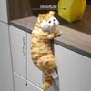 Cute Simulation Cat Plush Dolls Ornaments Figurine Home Desk Hanging Toy Decor Car Decoration Stuffed Animals Sculptures