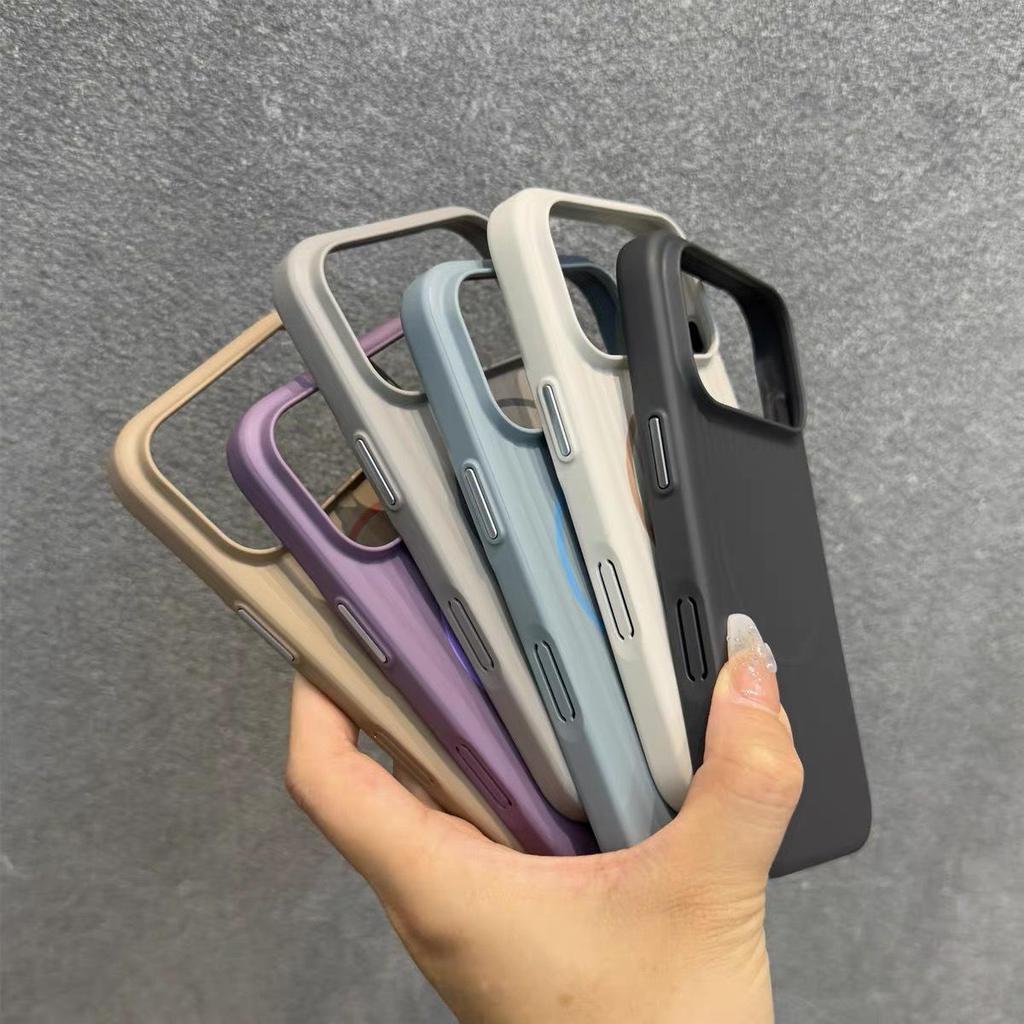 Corrugated Texture Magnetic Case for iPhone 17 Pro Max - Frosted, High-Grade Feel