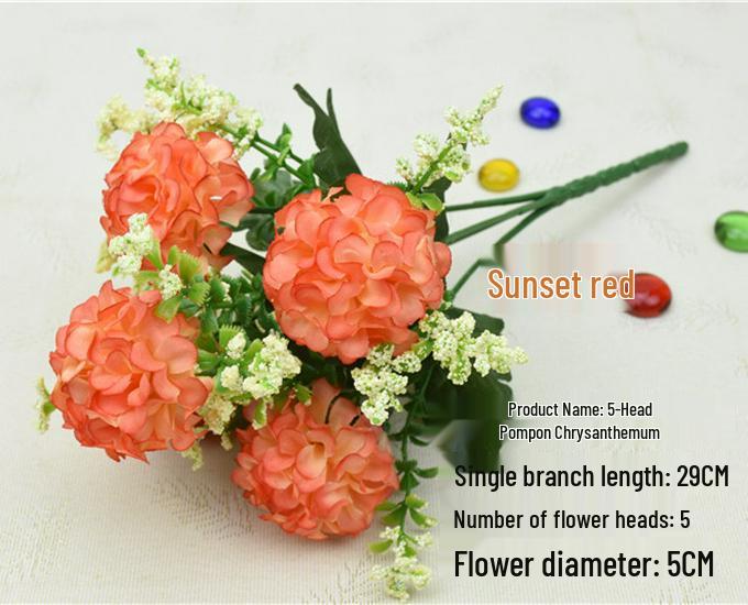 Single Stem Silk Lily Artificial Flower Bouquet for Living Room or Dining Table Decor