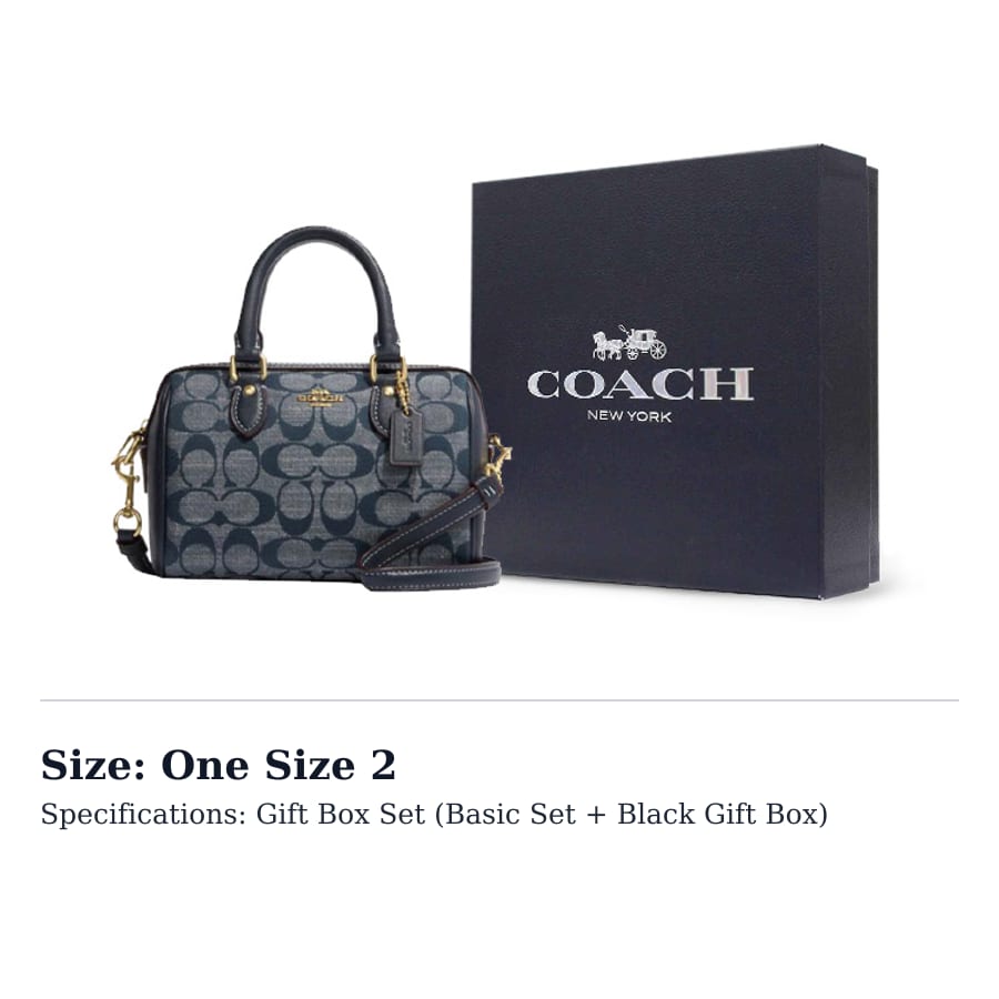 COACH Rowan Fabric Boston Bag Handbag