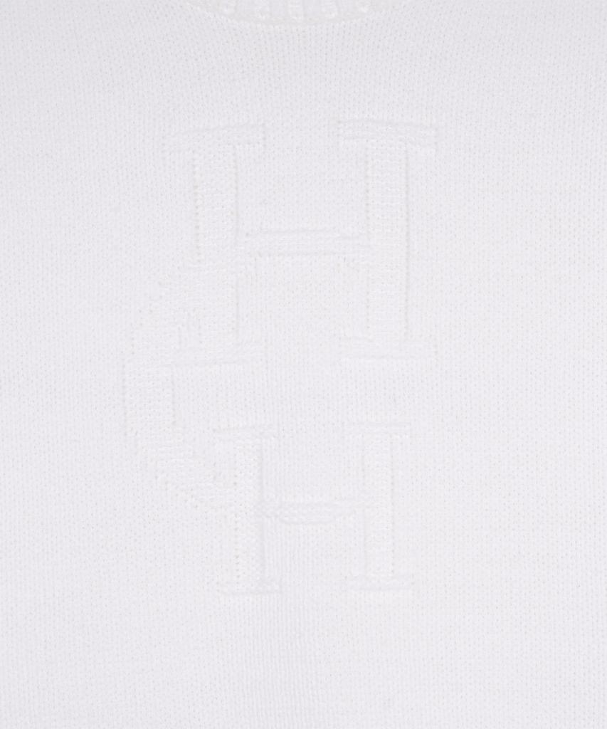 HARDCORE HAPPINESS Moonlight Logo Round Neck Knit_White