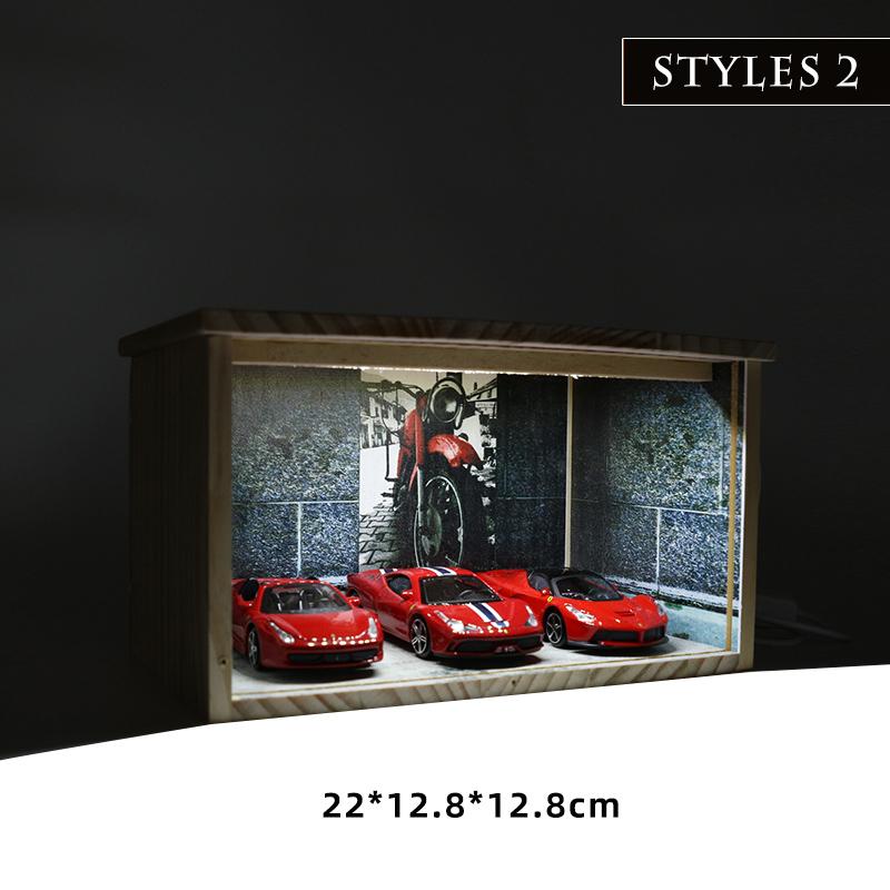 1:32 1:43 Auto 1:18 1:18 Motorräder Garage Modell Massivholz Auto Parkplatz Modell Lagerung Dekoration Parkplatz