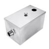 Silver Stainless Steel Grease Trap Interceptor Restaurant Kitchen Wastewater 14x8x8'' New