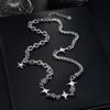 Zircon Star Men's Necklace, Niche Minimalist Design Jewelry, Women's Fashionable Versatile Light Luxury High-end Accessory