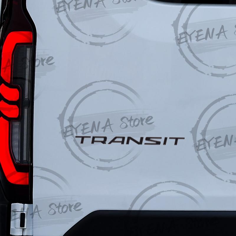 DUSP4 For Ford Transit Custom Tourneo MK7 MK8 Tuning Logo Lettering Metal Badge Stickers Car Rear Trunk Body Emblem Auto Accessories