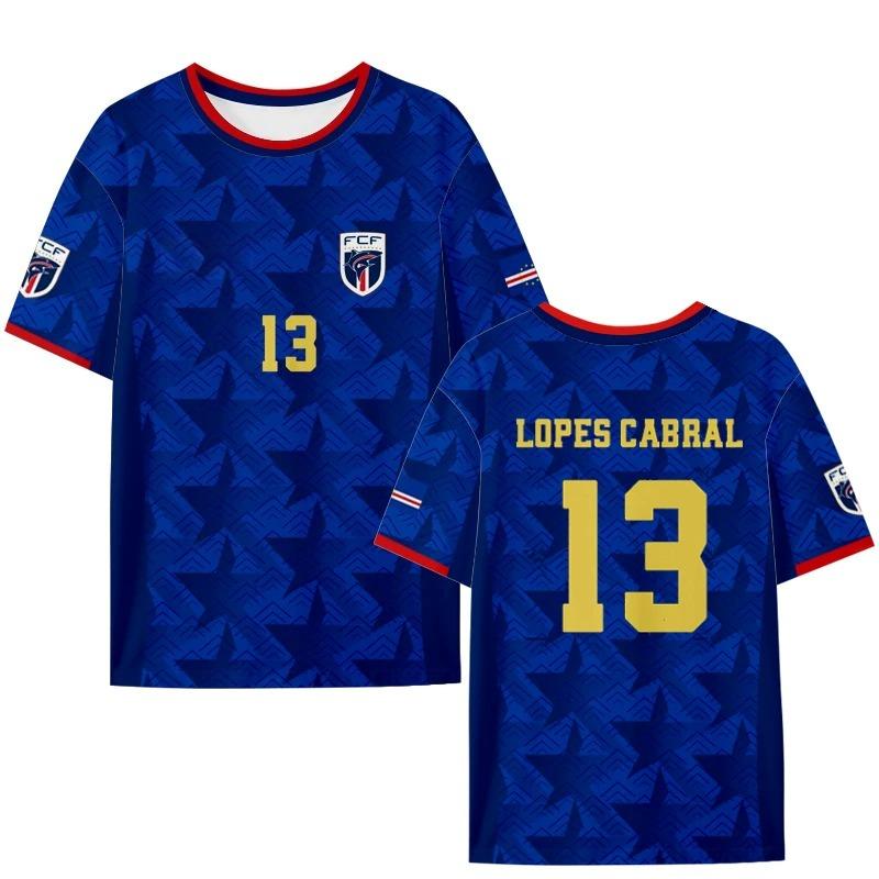 Unisex Kap Verde Torwart Fußballtrikot Vozinha 1 Kurzarm Reguläre Passform Anfeuern Unterstützung Fan-Shirt für Spiel Training Sommer S