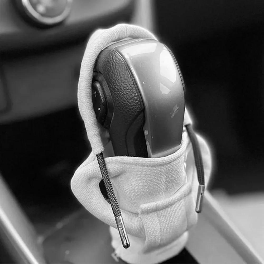 Hoodies Car Gear Shift Cover 1PCS Gearshift Decor Manual Handle Gear Shift AntiSlip Sweatshirt Auto Change Lever Sweater