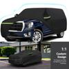 Car Covers For 2007-2024 Chevrolet Tahoe Heavy Duty Waterproof Sun Rain UV Dust Snow Protection Outdoor Cover with Zipper Door