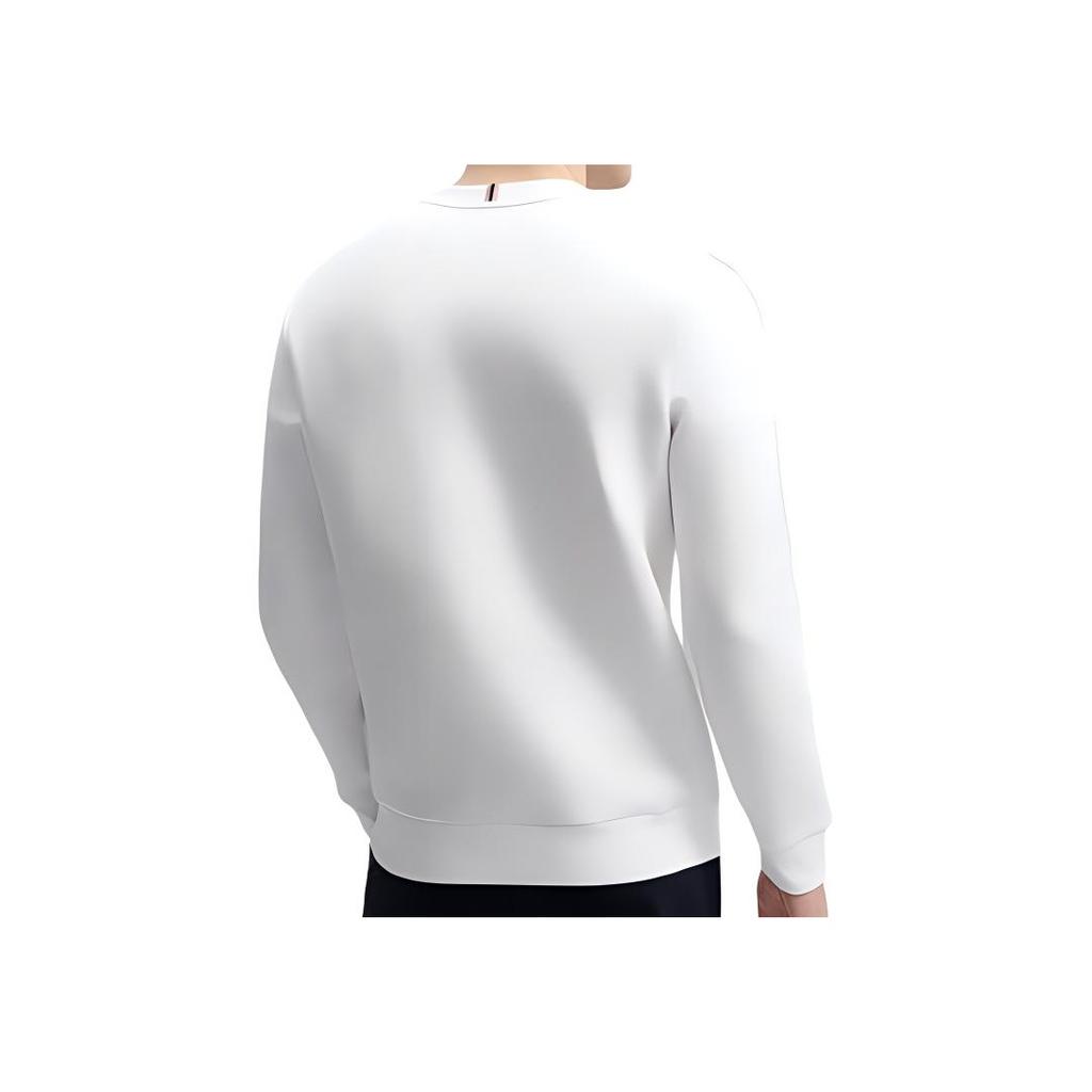 Fila Pulover tricotat pentru bărbați Primăvara 2024 Nou Business Comuter Pulover Simplu Casual Hanorac Hanorac pentru bărbați Standard-Alb F11M411213F-WT
