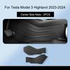 For Tesla Model 3 Highland 2023-2024 Door Sill Guards Strip Protective Mats Center Console Sides Rear Seat Trunk Guards TPE Pads