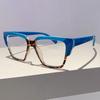 Oversized Eyeglasses Frames  Stylish New in Multicolor Spectacles Trendy Fashion Non-prescription Women Eyeglasses